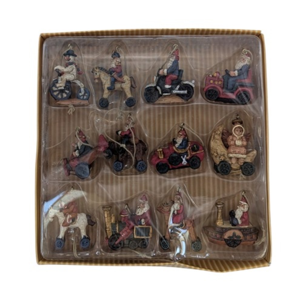 Kurt Adler Santa's World Mini Christmas Ornament Set